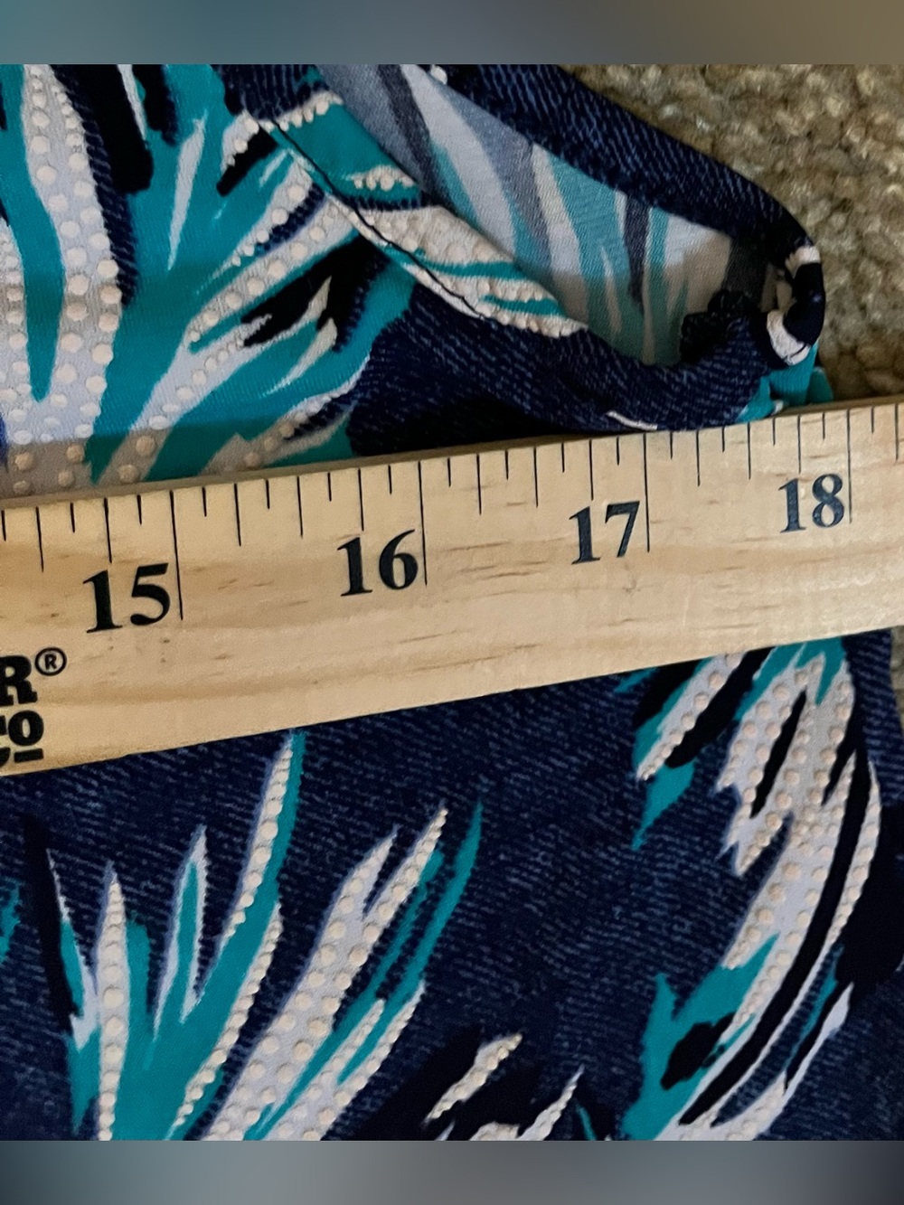 Amana Tropical Print Sleeveless Blouse size Large - Picture 7 of 8